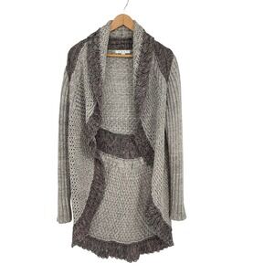 CAbi‎ Cocoon Cardigan Style 910 Gray Knit Open Front Sweater Jacket Medium